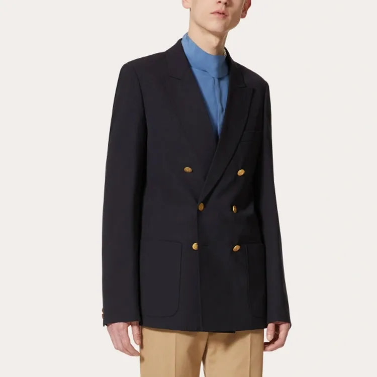 Valentino Double Breasted Long Sleeved Jacket-1