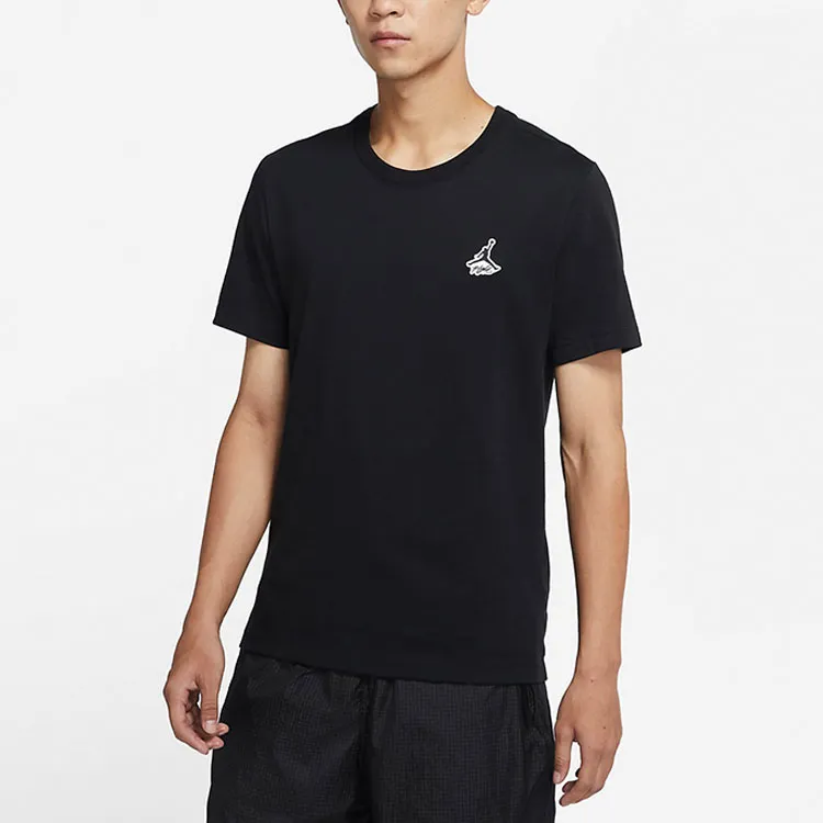 Jordan T Shirts Men Black-3