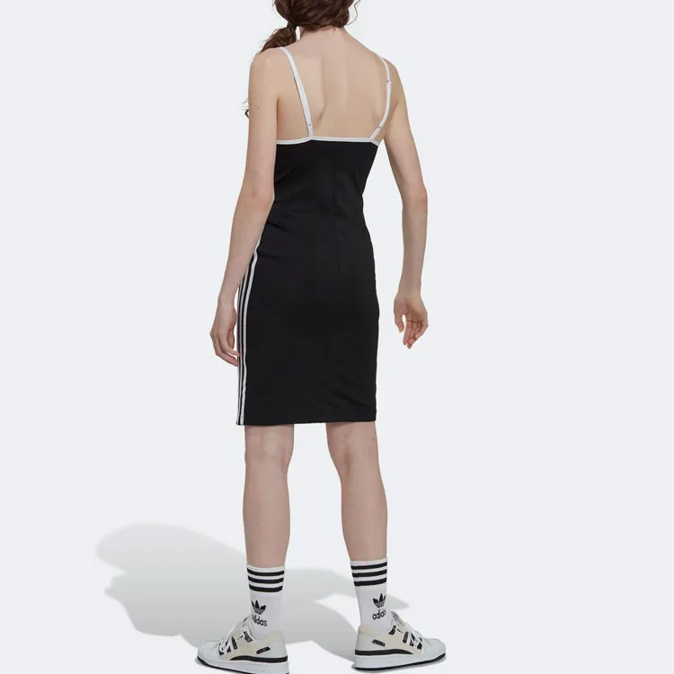 Adidas Originals Clover Spice Bandage Collection Slip Dresses Women's Black-2