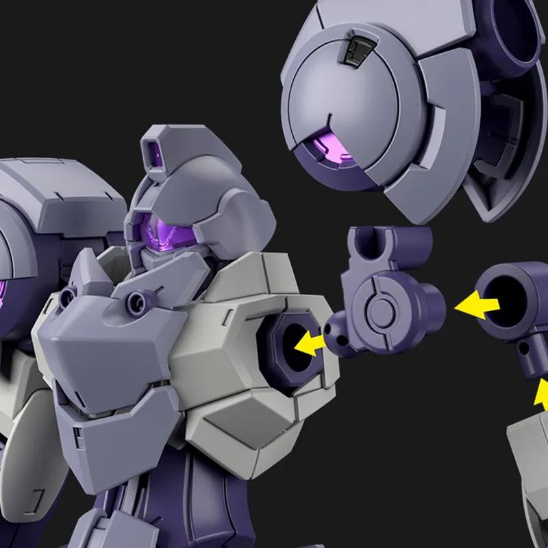 BANDAI Gundam Other Characters HG 1/144 Mobile Suit Gundam Witch Of Mercury Storm Hind III Model Kits-3