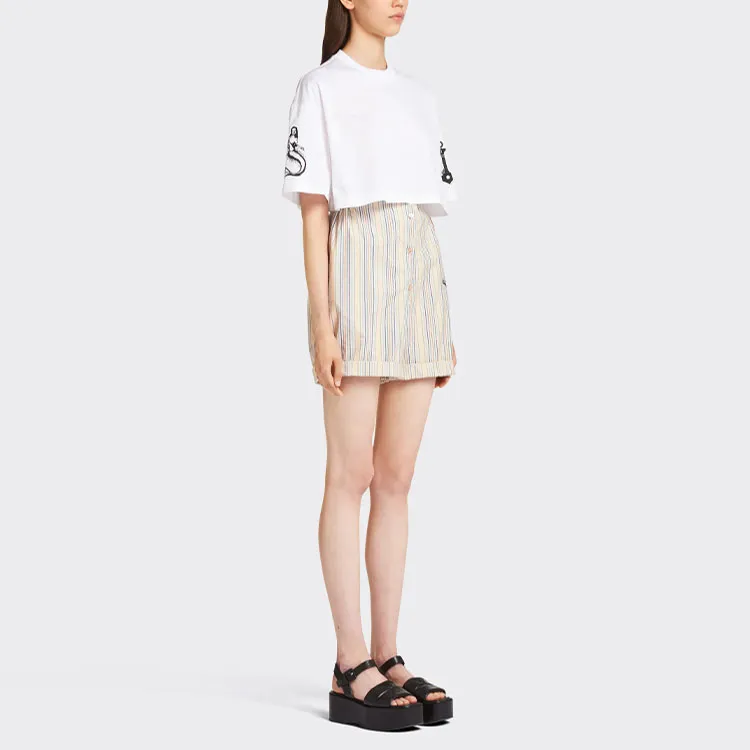PRADA Crop Tops Women's White-3
