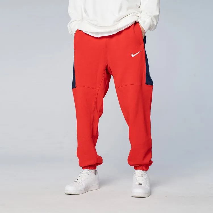 Nike Knitted Sweatpants Men Red-4