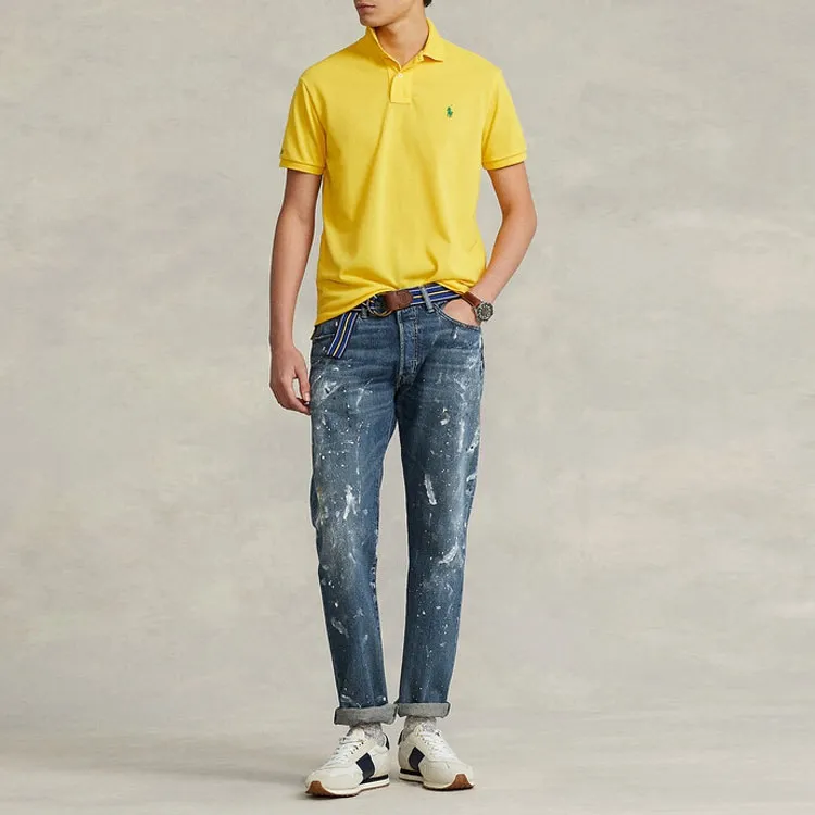 Polo Ralph Lauren Polo Shirts Men Yellow-1