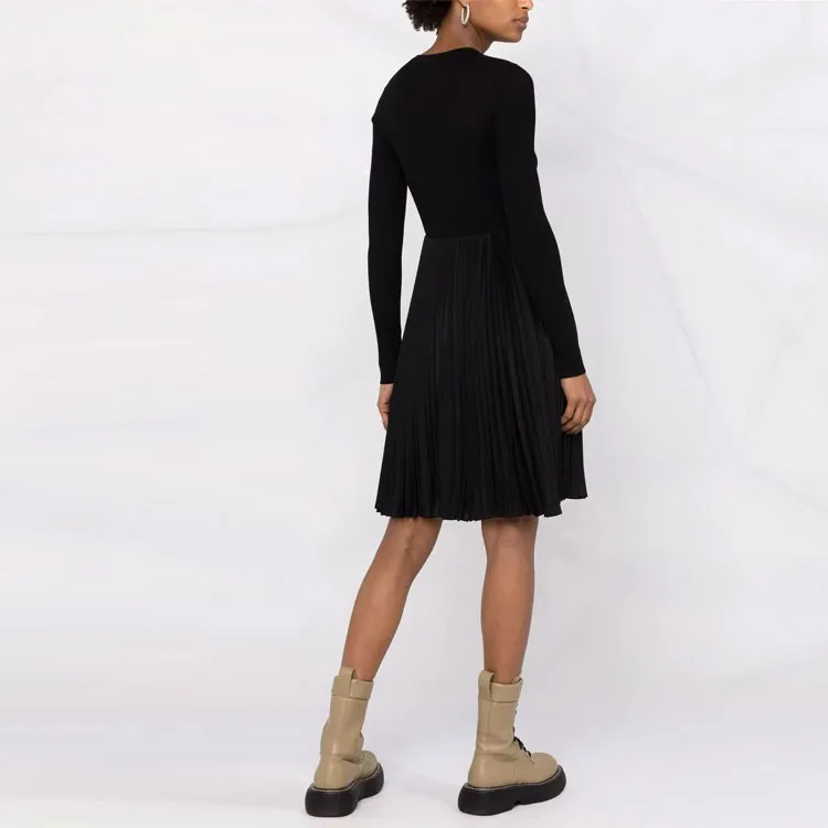 PRADA Long-Sleeved Dresses Women's Black-2