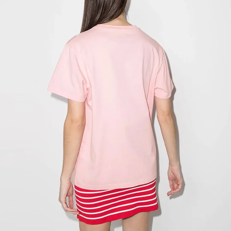 CASABLANCA Screen Printed T Shirt 'Pink'-2