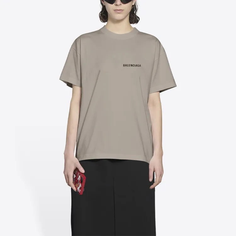 Balenciaga T Shirt Women's Gray-3