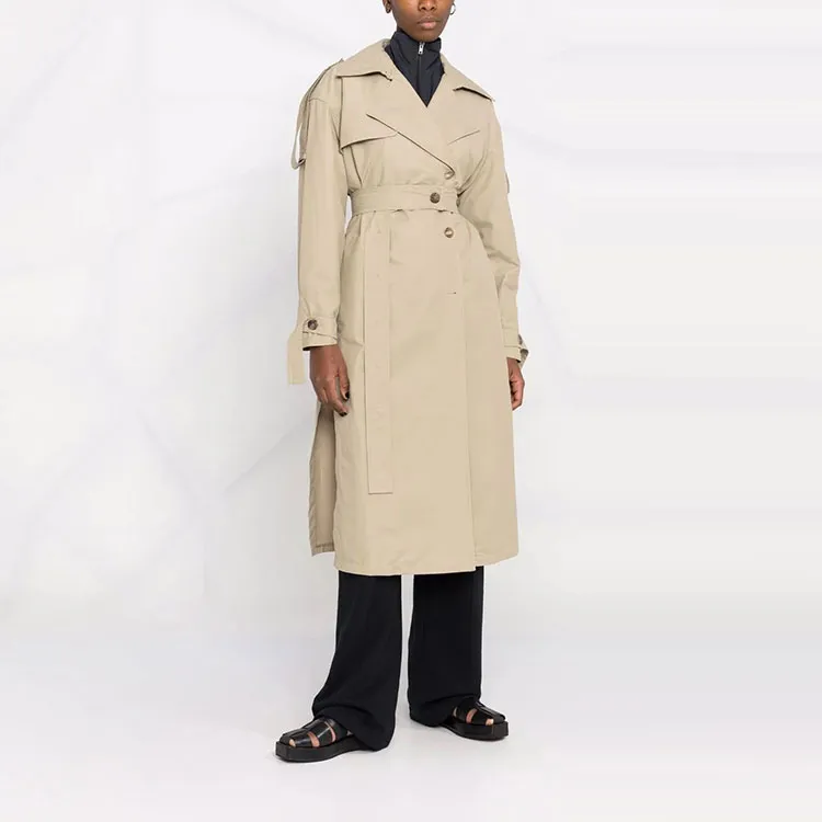 AMBUSH Side Slit Trench Coat 'Natural'-1