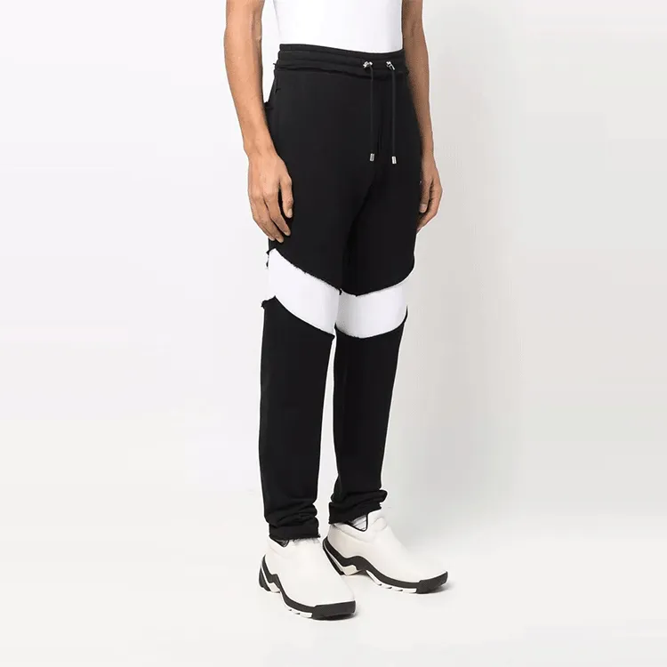 BALMAIN Monogram patch Cotton Joggers-2