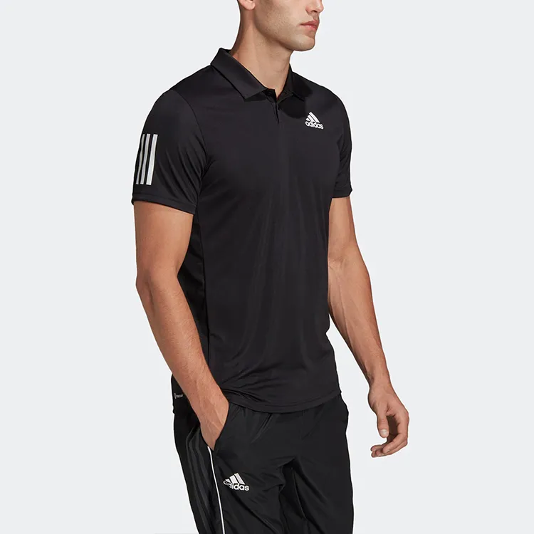 Adidas Polo Shirts Men Black-3
