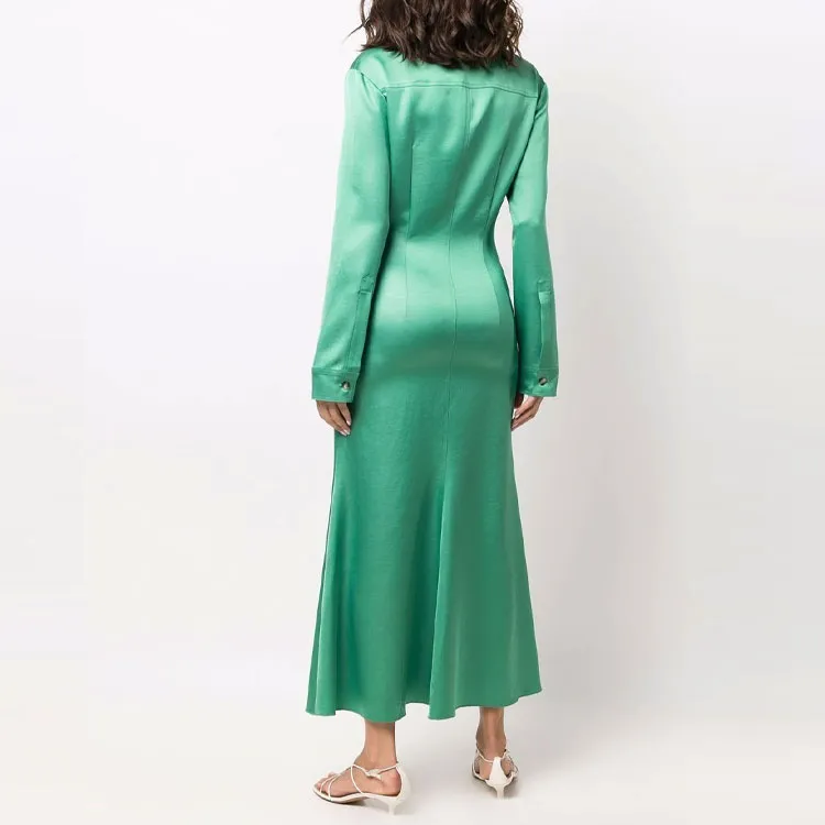 NANUSHKA Long-Sleeved Dresses Women's Green-2
