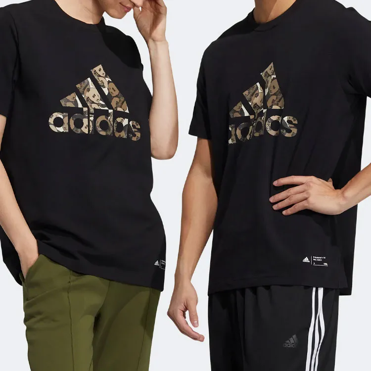 Adidas T Shirts Unisex Black-5