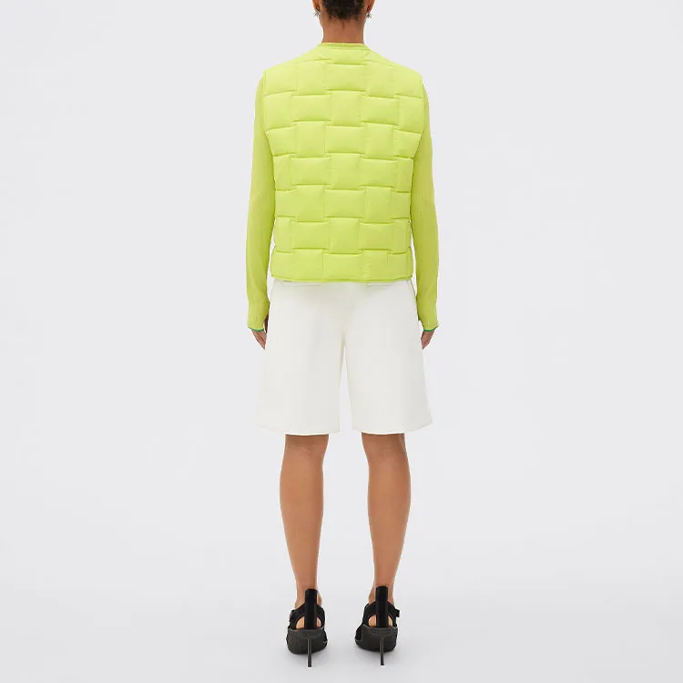 Bottega Veneta Intrecciato Patterned Padded Vest-2