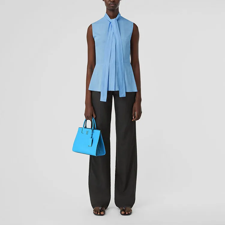 Burberry Logo-jacquard Pussy-bow Blouse-2
