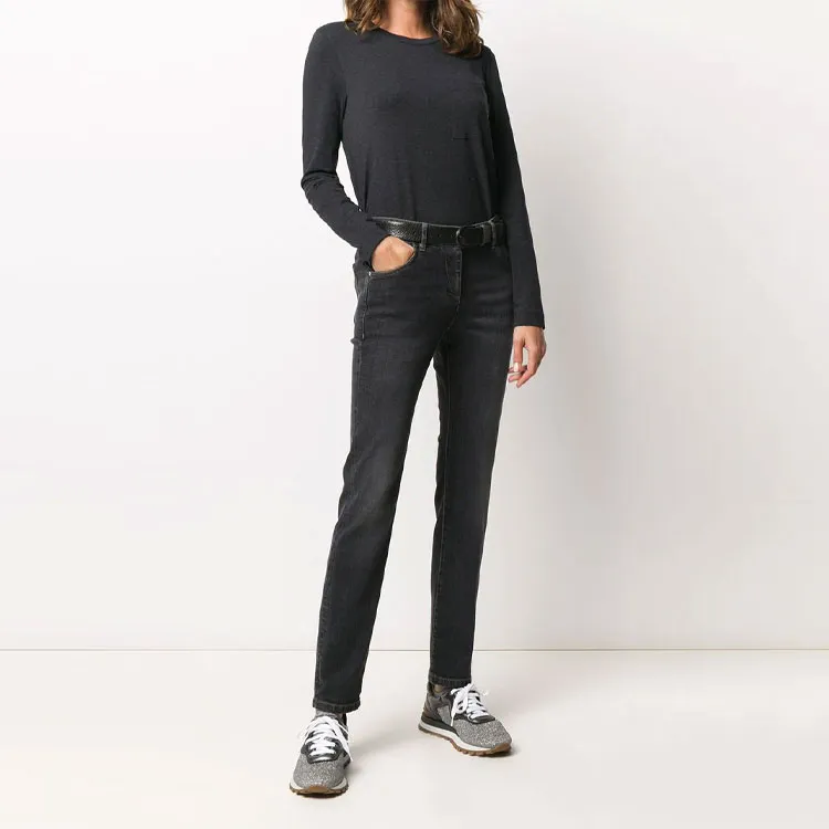 Brunello Cucinelli Long Sleeved Jersey T Shirt-2