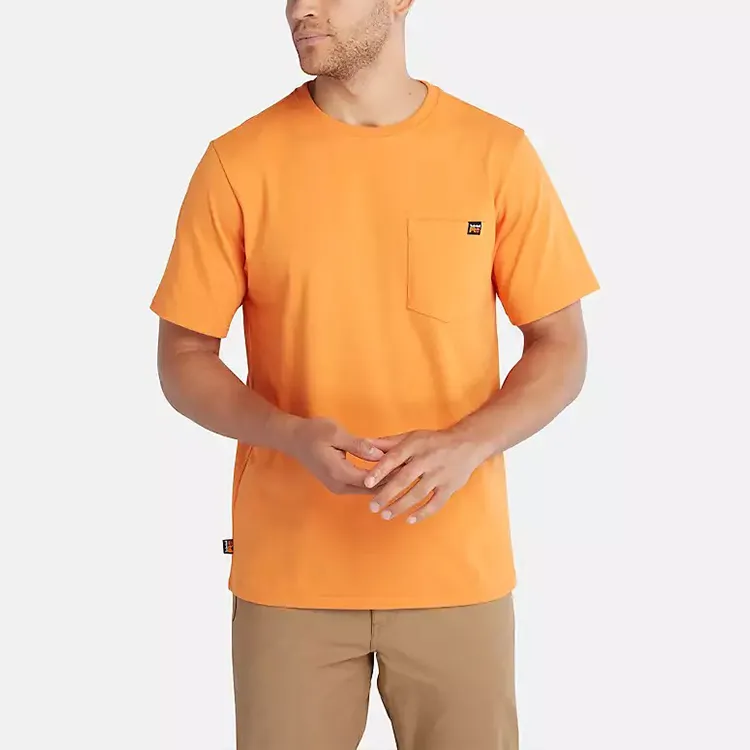 Timberland T-Shirts Men Orange-3