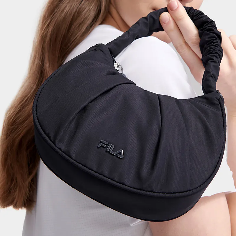 FILA Heritage Fabric Cloud Bag, Handbag, Shoulder Bag, Crossbody Bag Women's Black-3