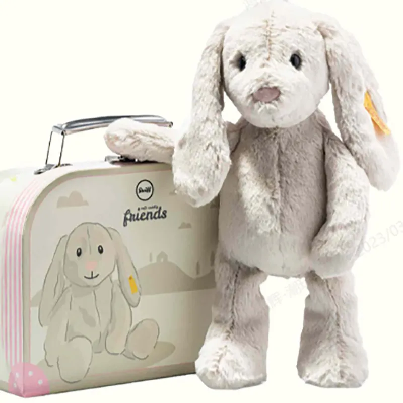 Steiff Hoppie Rabbit In Suitcase Little Rabbit Dolls Plush Doll 26cm Height-2
