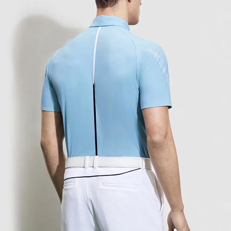 Mclaren X FILA X McLaren Collaboration Polo Shirts Men Stone Teal-3
