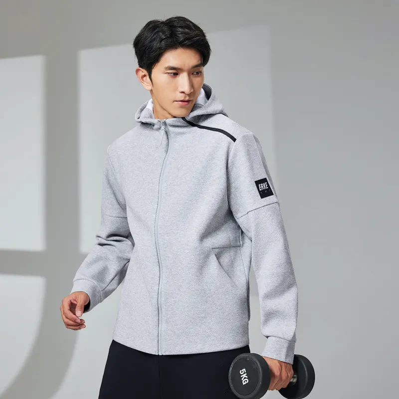 Erke Sweatshirts Men Bright Light Heather Gray-5