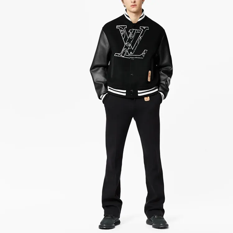 LOUIS VUITTON X Nba Leather Basketball Jacket-5