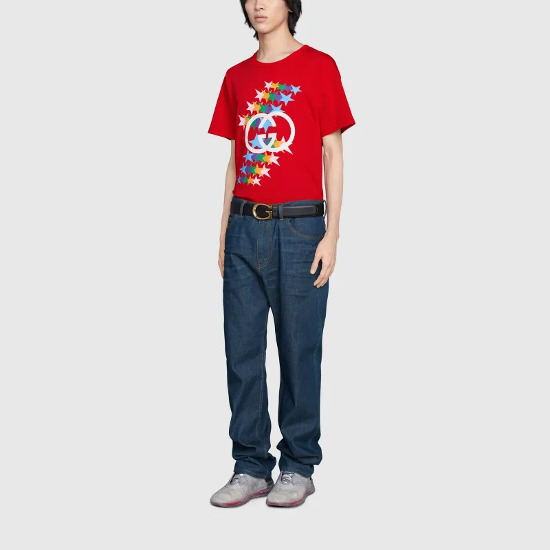 GUCCI SS21 T Shirt Men's Bright Red-5