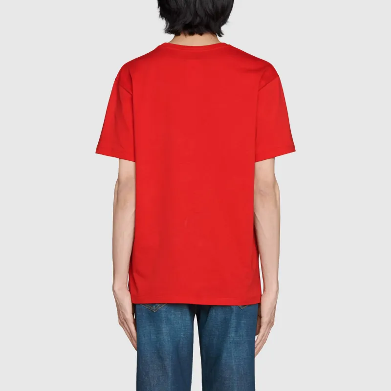 GUCCI SS21 T Shirt Men's Bright Red-4
