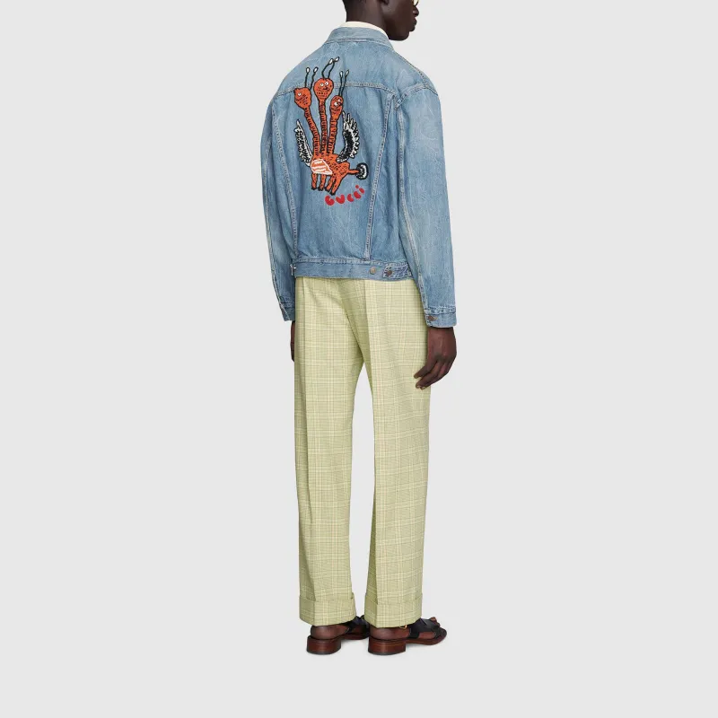 GUCCI Jackets Men Blue-3