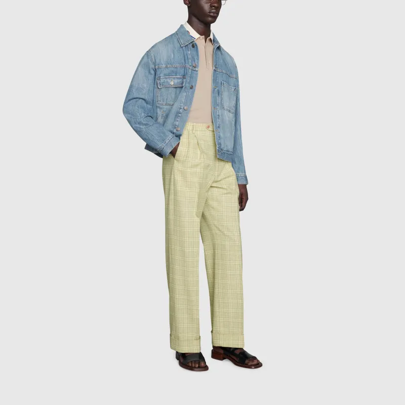 GUCCI Jackets Men Blue-2