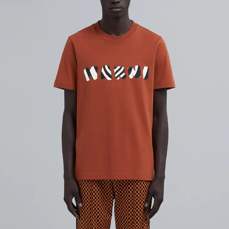 MARNI T-Shirts Men Brown-1