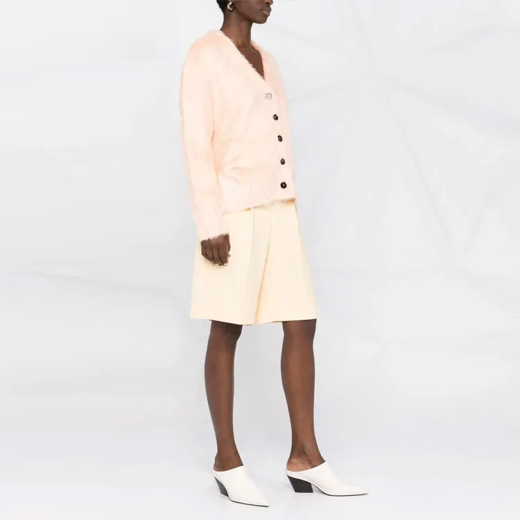 JIL SANDER Chunky Wool Ribbed Cardigan-3