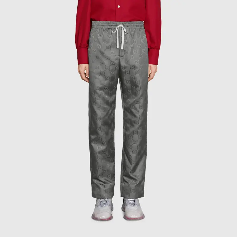 GUCCI Monogram pattern Track Pants-3