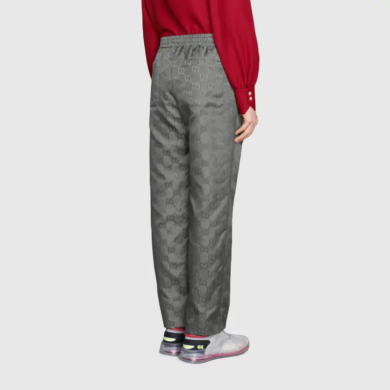 GUCCI Monogram pattern Track Pants-4