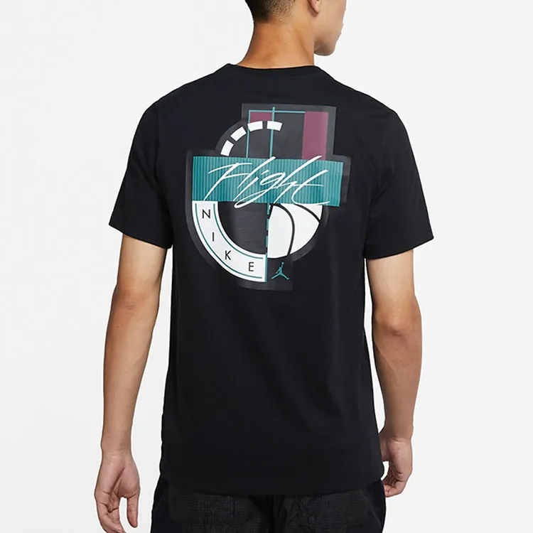 Jordan T Shirts Men Black-2