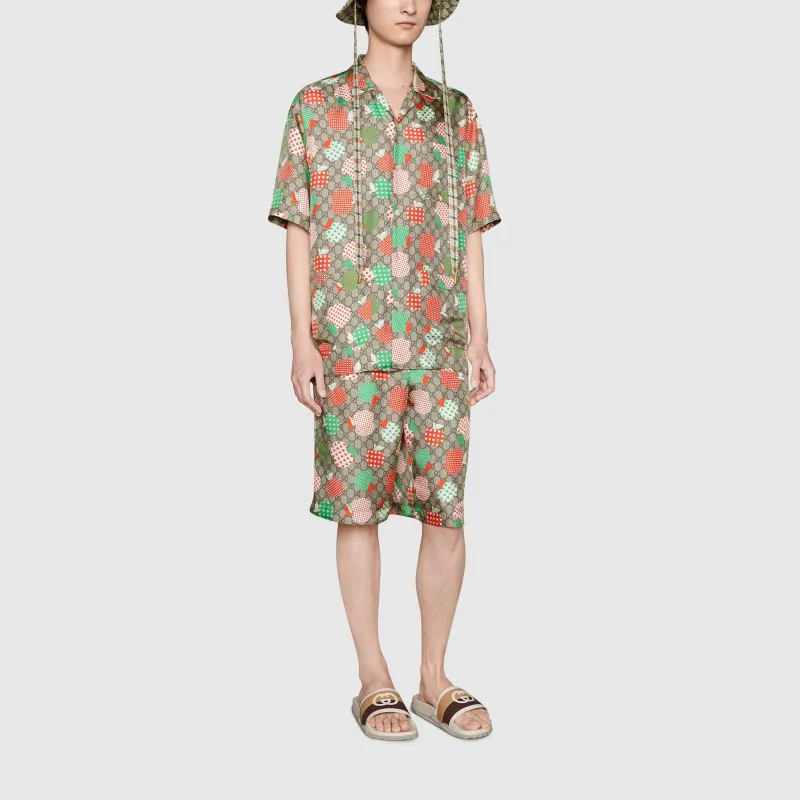 GUCCI Shirts Men Brown-1