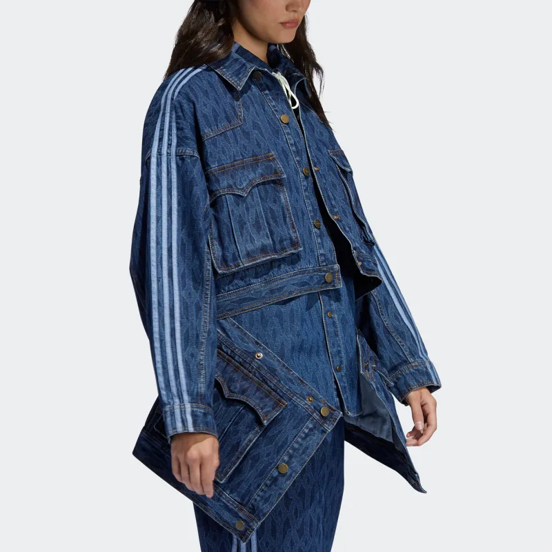 Adidas Ivy Park Monogram Denim Denim Track Jacket All Gender-6