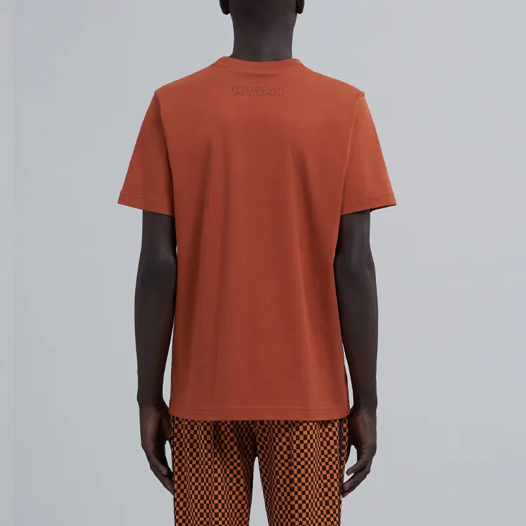 MARNI T-Shirts Men Brown-2
