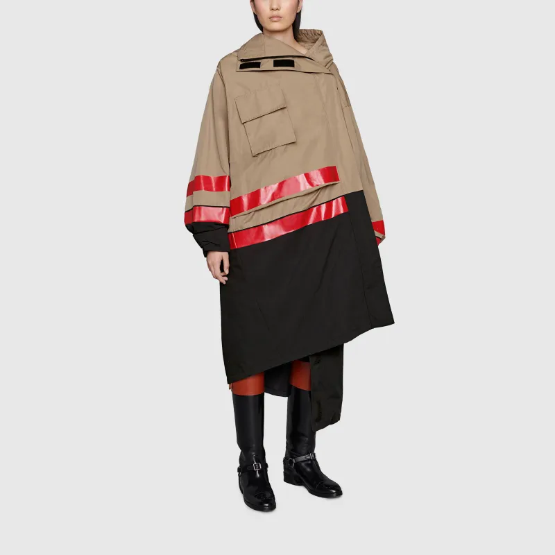 GUCCI X Balenciaga The Hacker Project Technical Cotton Coat Beige/Black-2