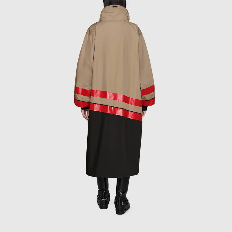 GUCCI X Balenciaga The Hacker Project Technical Cotton Coat Beige/Black-4