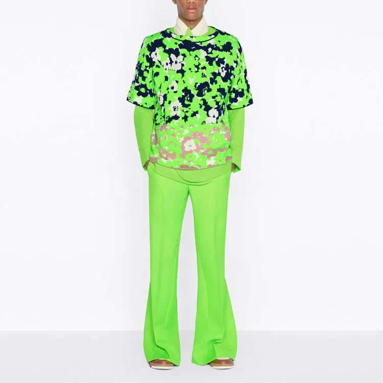 DIOR X Cactus Jack Floral Short Sleeved Sweater-3