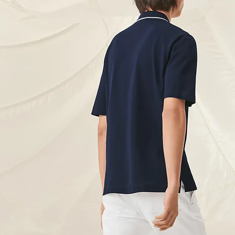 HERMES Polo Shirt Men's Dark Blue-2