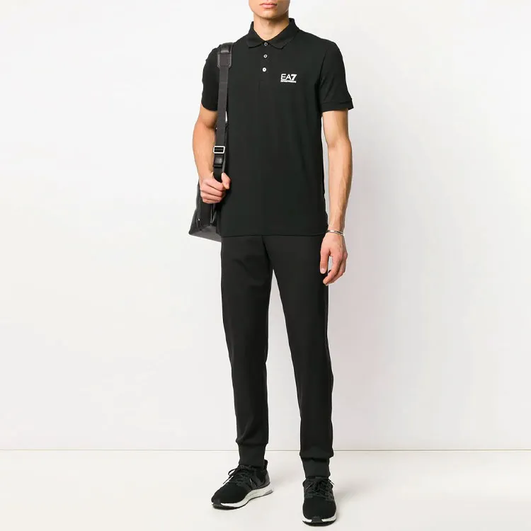 EMPORIO ARMANI EA7 Polo Shirt Men's Black-4