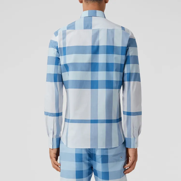 Burberry SS22 Shirt Men's Sky Blue-1