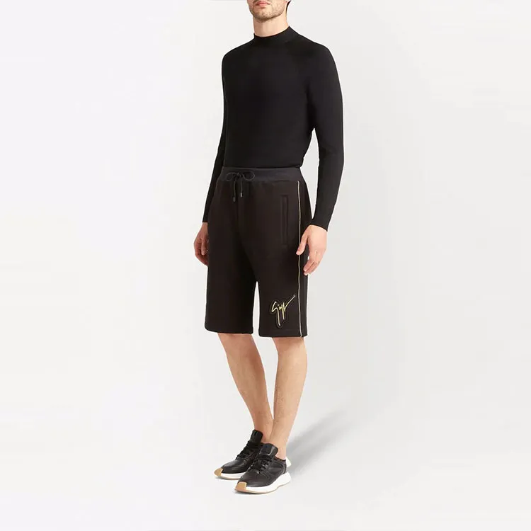 Giuseppe Zanotti Logo Embroidered Drawstring Track Shorts-1