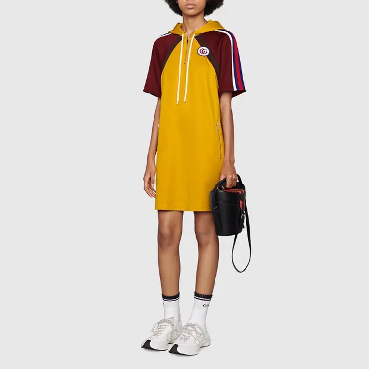GUCCI SS22 Short Sleeved Dresses Women's Yellow-1