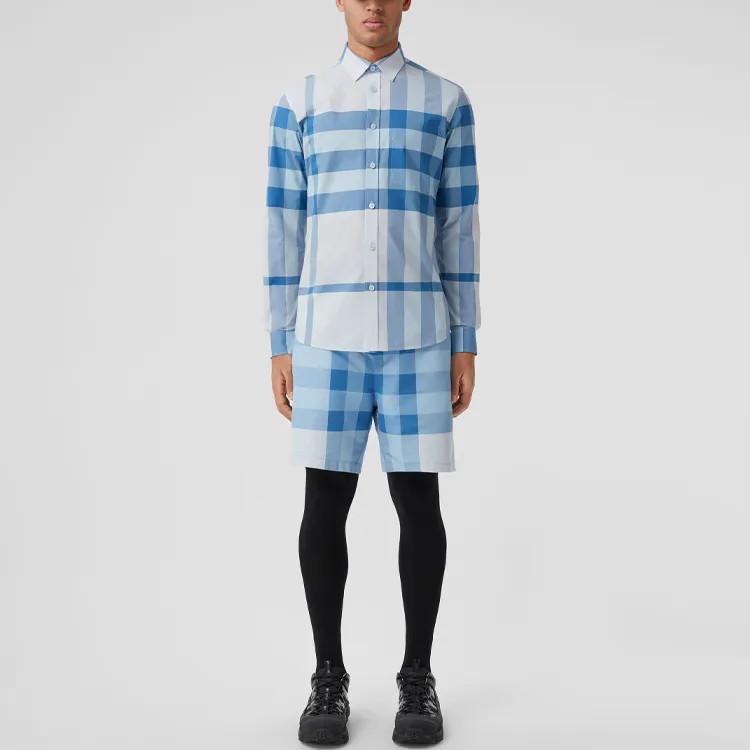 Burberry SS22 Shirt Men's Sky Blue-3