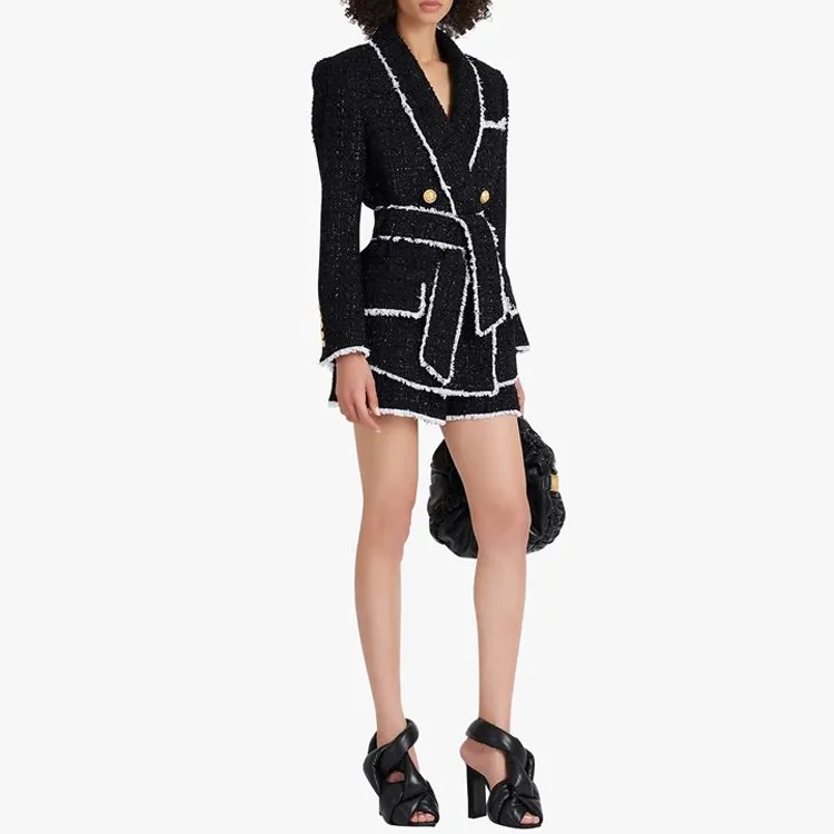 BALMAIN Casual Shorts Women's Black-4