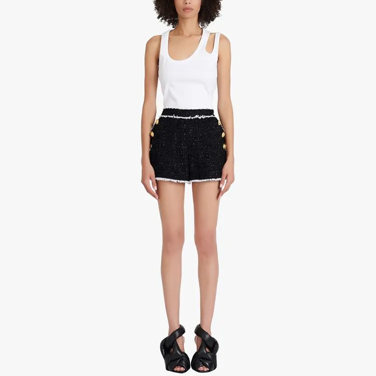 BALMAIN Casual Shorts Women's Black-3