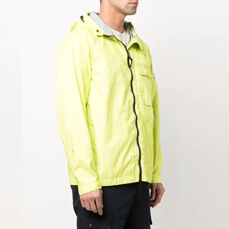 STONE ISLAND Compass badge Hooded Windbreaker-2