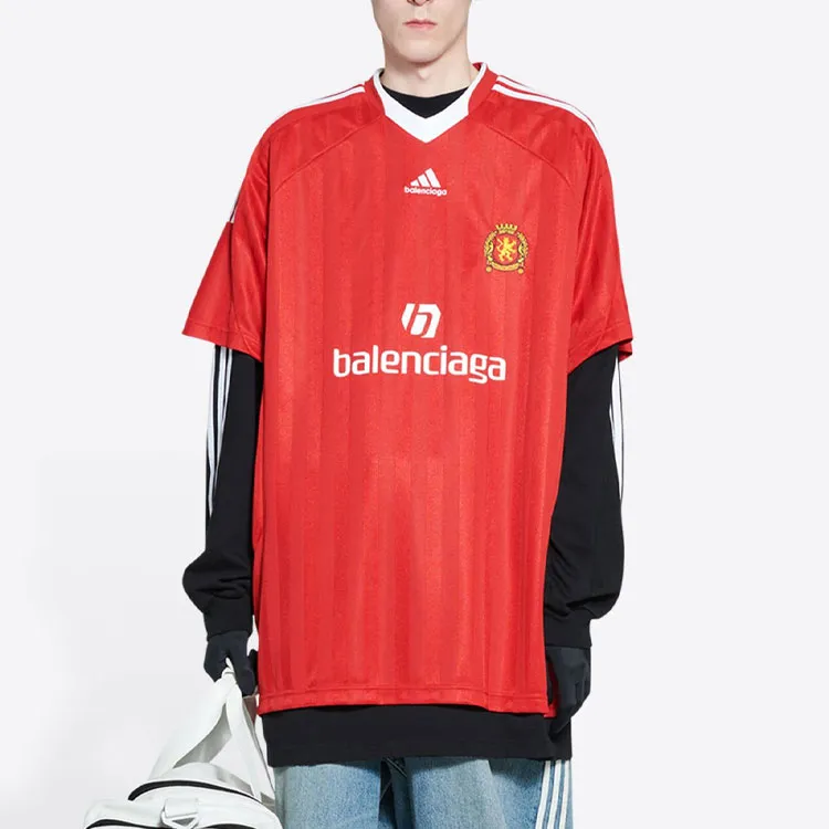 Balenciaga X Adidas Soccer T Shirt Oversized-2