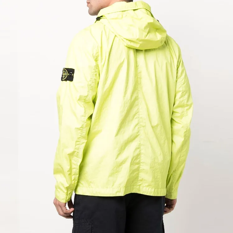 STONE ISLAND Compass badge Hooded Windbreaker-1